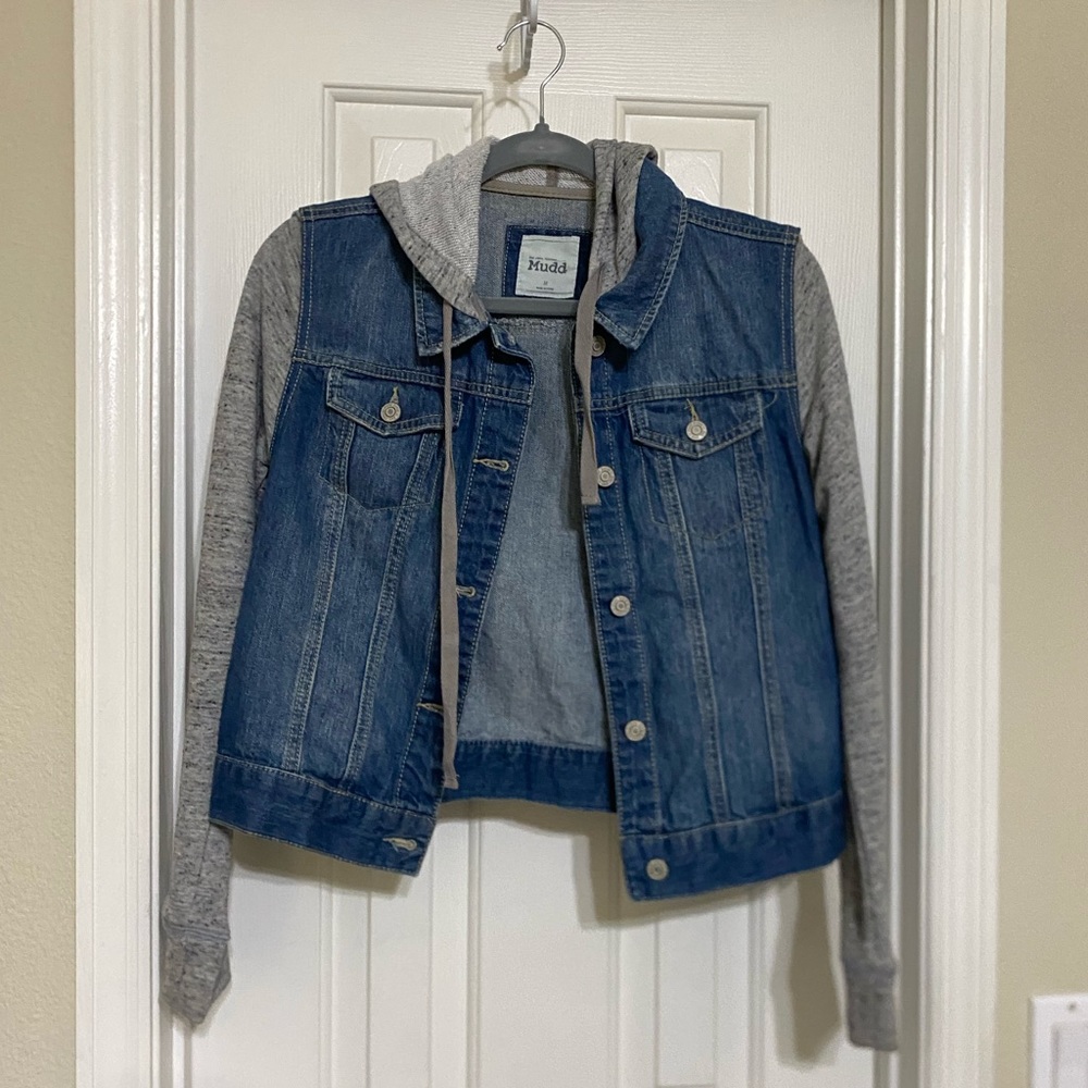 Mudd Medium Denim Sweater Jacket